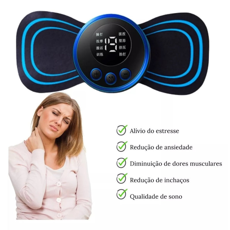 Massageador Elétrico Cervical Eletroterapia Ems Pescoço Perna Lombar Abdômen * PRONTA-ENTREGA *