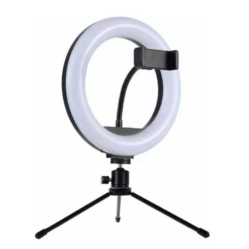 Ring Light De Mesa Iluminador De Led Tripé 8 Polegadas com Suporte Celular * PRONTA-ENTREGA *