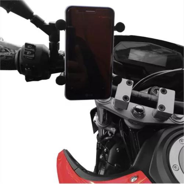 Suporte garra para celular moto universal com carregador usb * PRONTA-ENTREGA *