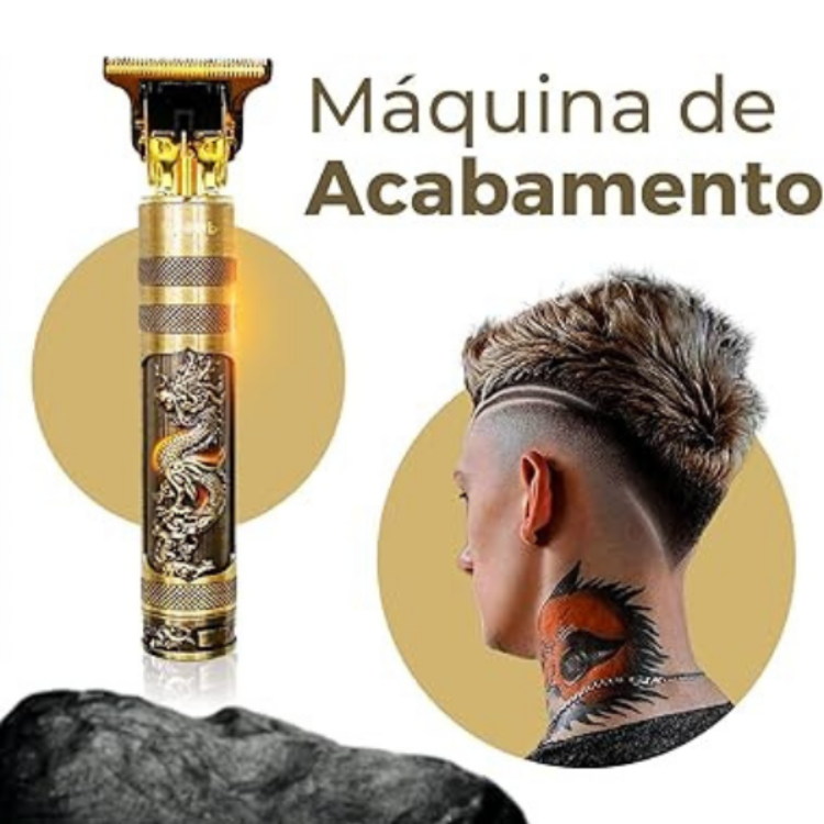 Máquina de Barbear e Cortar Cabelo Profissional Recarregável Sem Fio * PRONTA-ENTREGA *