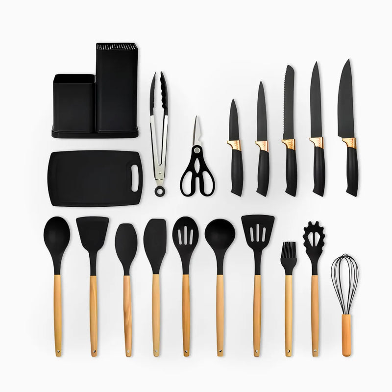 Kit Utensílios de Cozinha Jogo Completo 19 Peças * PRONTA-ENTREGA *