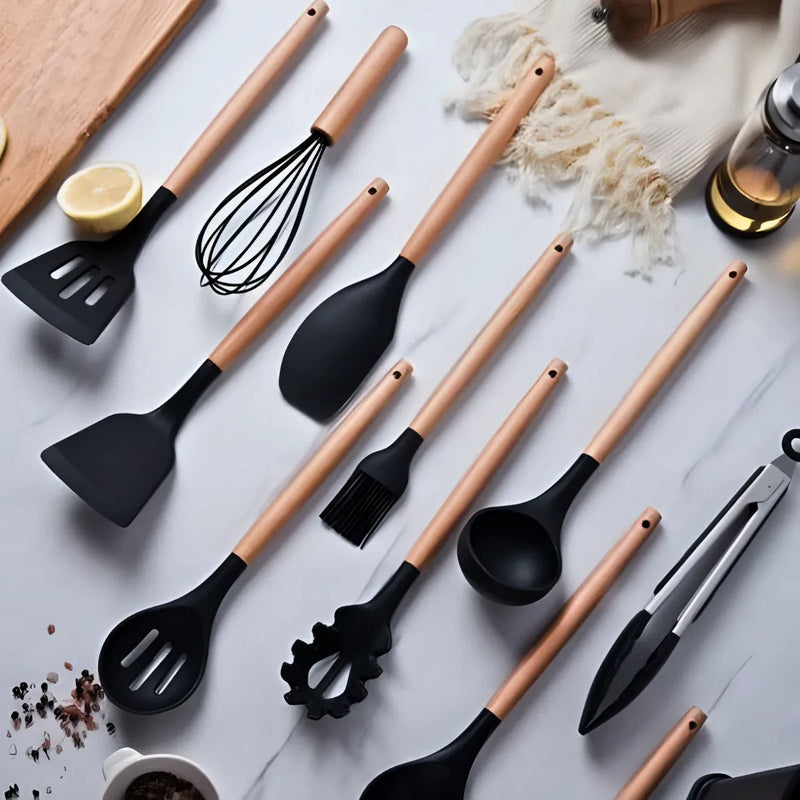 Kit Utensílios de Cozinha Jogo Completo 19 Peças * PRONTA-ENTREGA *