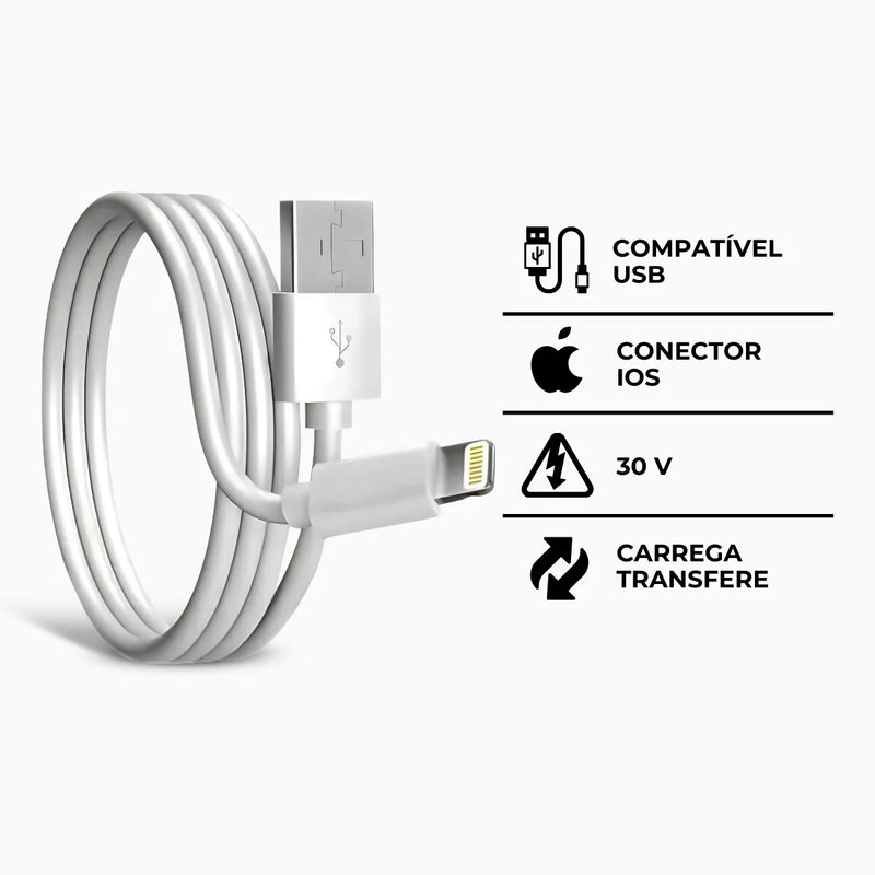 Cabo Lightning Conector USB * PRONTA-ENTREGA *