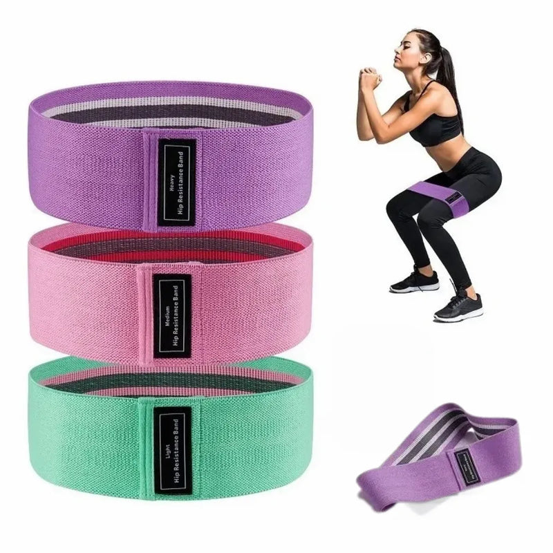 Kit 3 Faixas Elásticas De Exercício Hip Resistance Bands * PRONTA-ENTREGA *