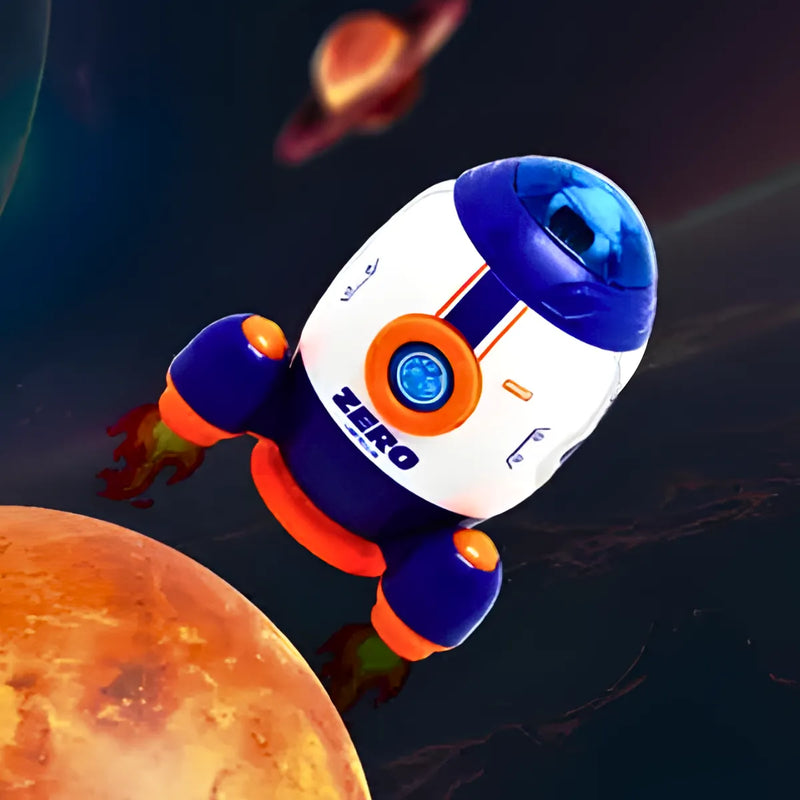 Brinquedo Foguete Espacial Infantil com Astronauta * PRONTA-ENTREGA *