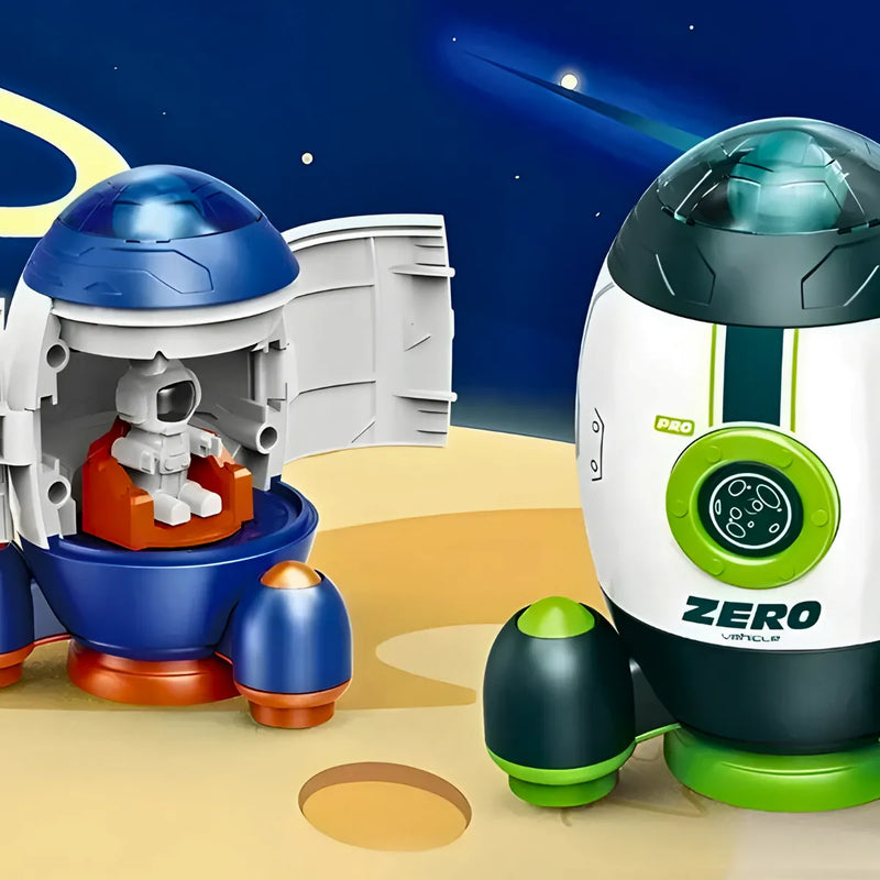 Brinquedo Foguete Espacial Infantil com Astronauta * PRONTA-ENTREGA *