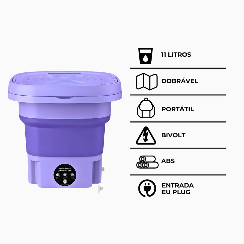 Mini Máquina de Lavar Roupa Portátil * PRONTA-ENTREGA *