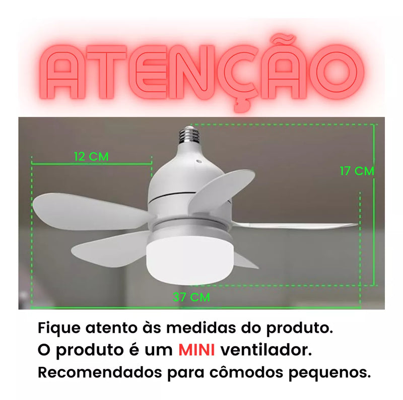 Mini Ventilador de teto de led Super silencioso 30W * PRONTA-ENTREGA *