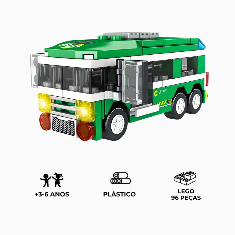 Brinquedo Blocos de Construção Ônibus * PRONTA-ENTREGA *