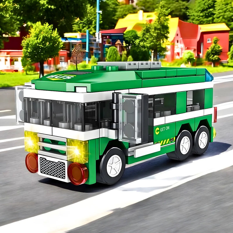 Brinquedo Blocos de Construção Ônibus * PRONTA-ENTREGA *