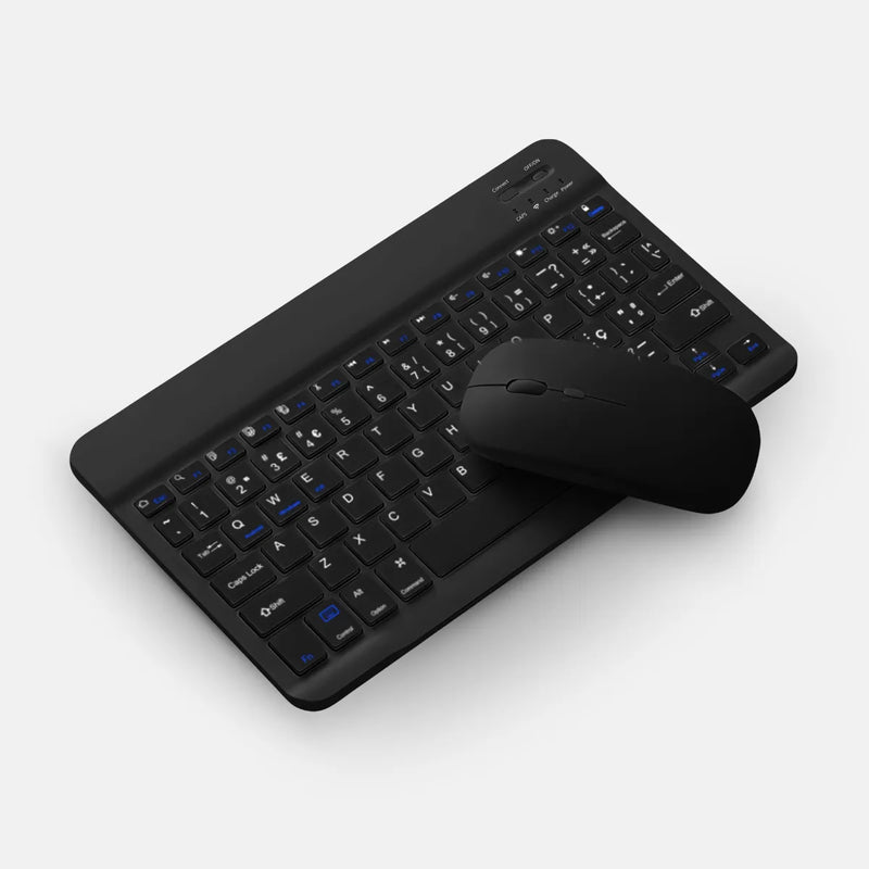 Teclado Sem Fio Bluetooth Recarregável Com Mouse * PRONTA-ENTREGA *