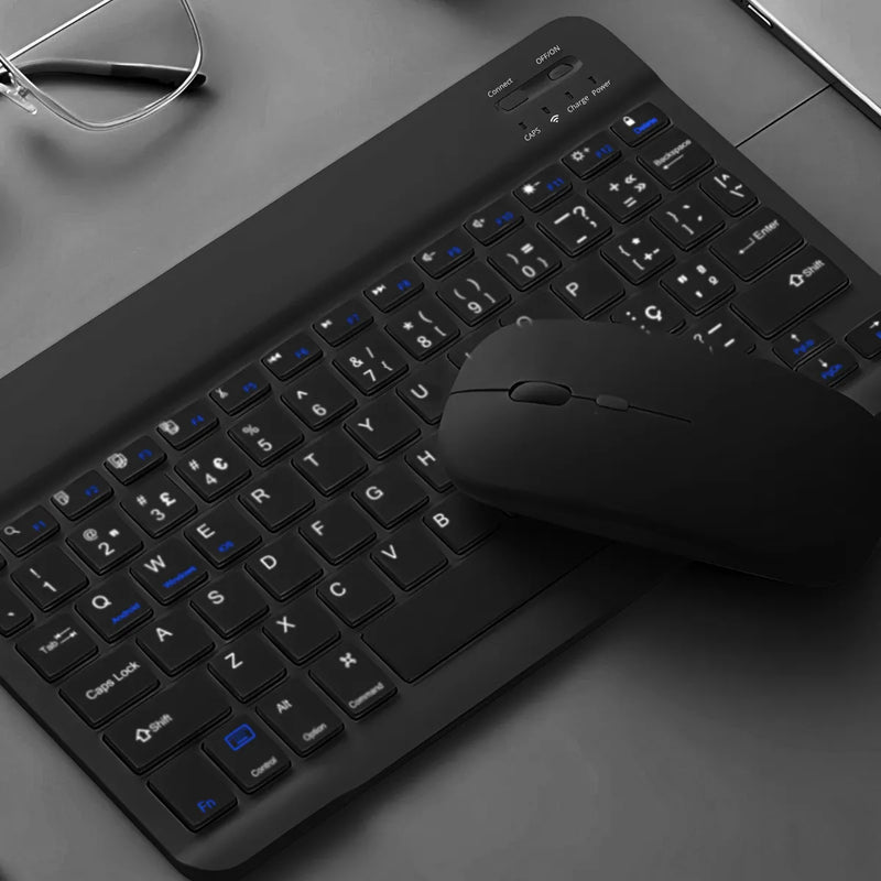 Teclado Sem Fio Bluetooth Recarregável Com Mouse * PRONTA-ENTREGA *