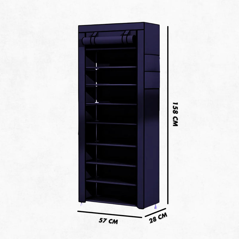 Sapateira Multiuso Para Calçados 9 Andares Com Porta Organizador Desmontável * PRONTA-ENTREGA *