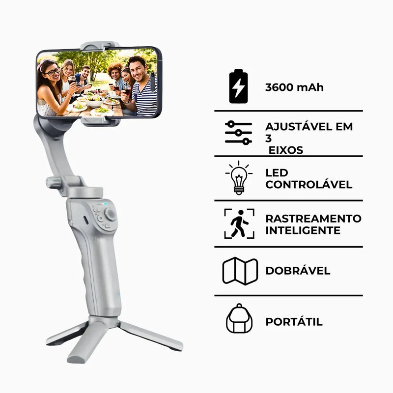 Estabilizador Gimbal 3 Eixos Portátil * PRONTA-ENTREGA *