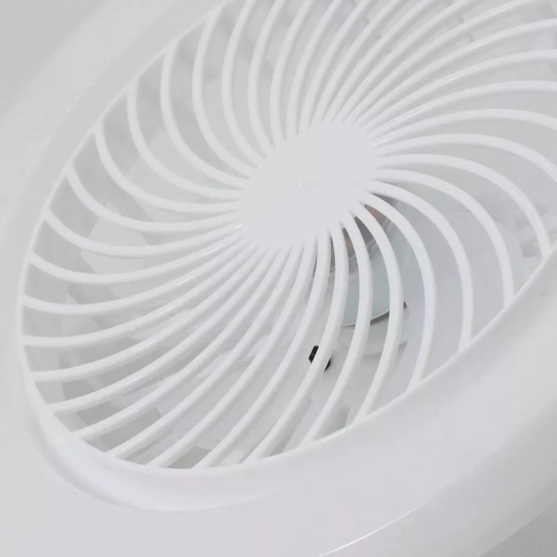 Ventilador Silencioso De Teto Lâmpada Luminária Led Rgb Branco * PRONTA-ENTREGA *