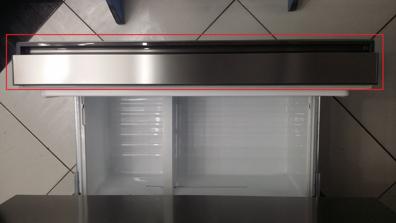 Porta Gaveta Freezer Inferior Inox Geladeira Electrolux Dm91X A05354548 A05354524 A23521425 Original ( Apenas a Porta com a Gaxeta )