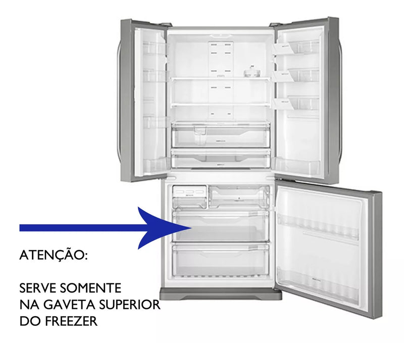 Gaveta Superior Freezer Geladeira Electrolux DM85X DM84X DM86V DM86X DB83 DB83X DM83X DB84X DB84S DB84 70003986 A96999401 Original