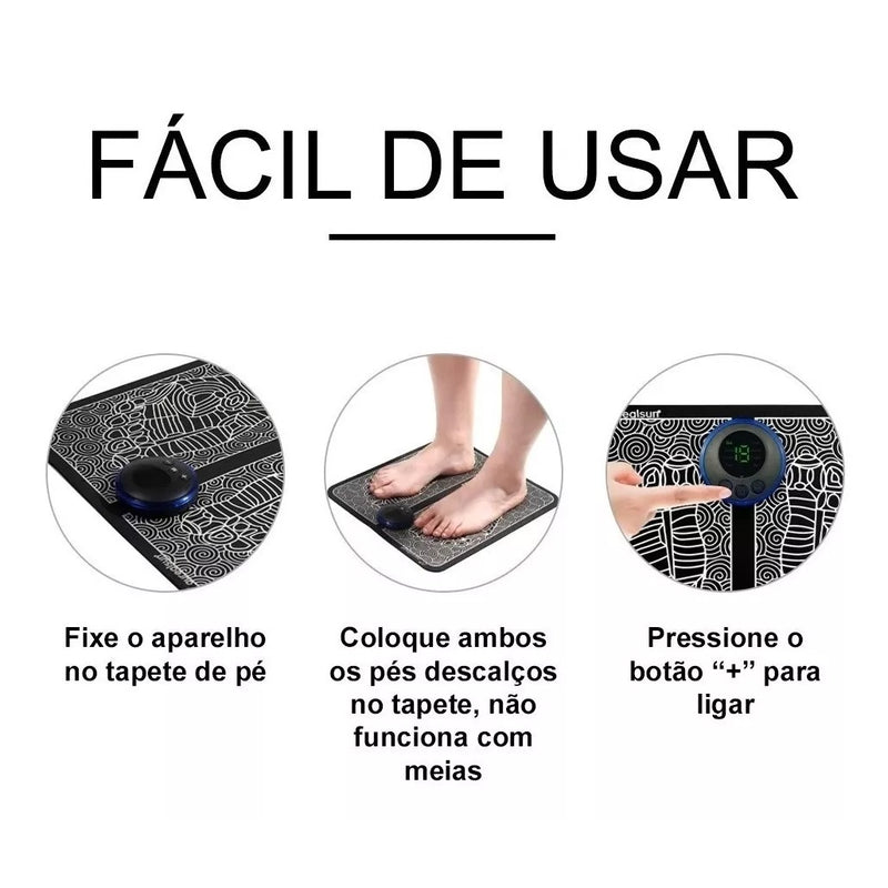 Massageador Para Pés Pernas Ems Magnético Relaxante Pro * PRONTA-ENTREGA *