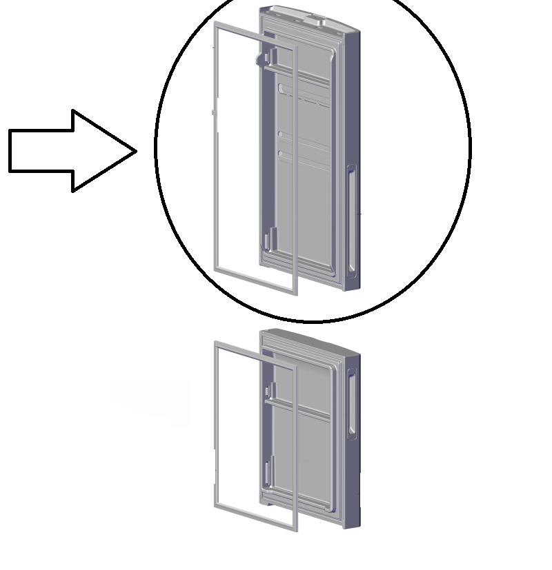 Porta Refrigerador Inox Geladeira Electrolux Ib45S 70009795 Original ( Apenas a Porta com a Gaxeta )