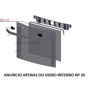 Vidro Interno Porta Forno Grande Fogão Electrolux 76Dwg Codigo 70203862 Original