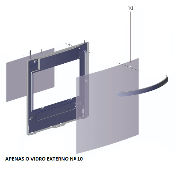 Vidro Externo Porta Forno Fogão Electrolux 52Smb Codigo A96957503 Original