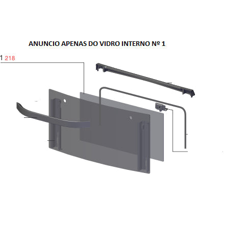 Vidro Interno Porta Forno Pequeno Fogão Electrolux 56Dab 56Dax 56Dba 56Dxq Codigo A11675602 Original