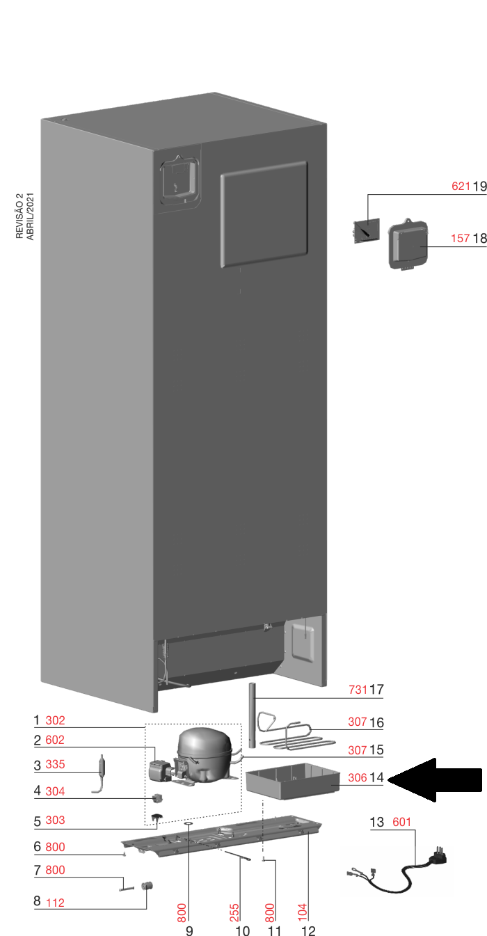 Calha Coletora Geladeira Electrolux Df56 Tf55S Tc56S Ib53X If53 Tf56 If55 Tf55 Ib52 If51 Df56S Tf56S Tc56 If55S Ib52X If51X Ib53 If53X Codigo A03469801 Original