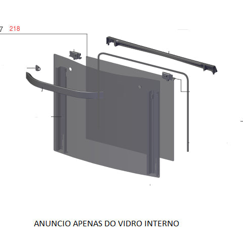 Vidro Interno Porta Forno Grande Fogão Electrolux 56Dax 56Dxq 56Dba Codigo A12993501 Original