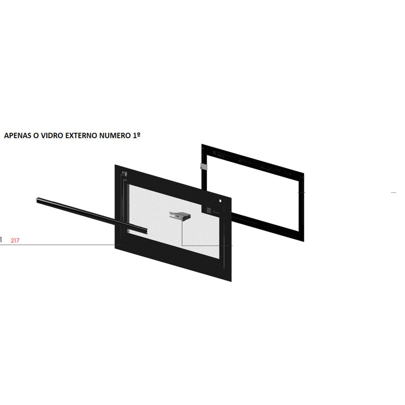 Vidro Externo Porta Forno Electrolux Oe4Eh Codigo A15581021 Original