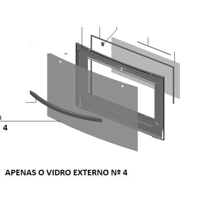 Vidro Externo Porta Forno Fogão Electrolux 76Srx Codigo A99934106 70201664 Original