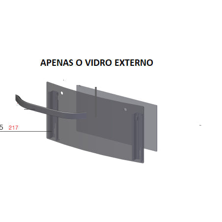 Vidro Externo Porta Forno Pequeno Fogão Electrolux 76Bdr Codigo A12811309 Original