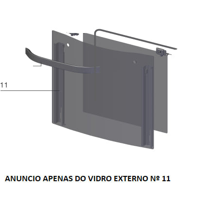 Vidro Externo Porta Forno Fogão Electrolux 76Exv 76Xge Codigo A12811311 Original