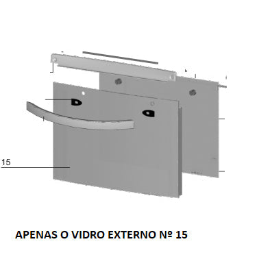 Vidro Externo Porta Forno Fogão Electrolux 76Etb 76Tb 76Sgw Codigo 70292368 Original